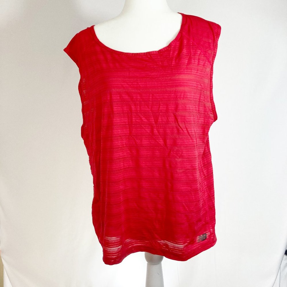 New Balance Open Back Muscle Tee Size L Sheer Lightweight